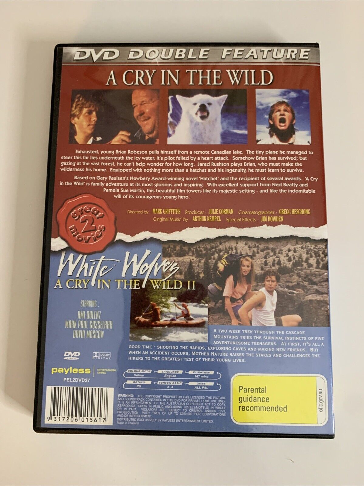 A Cry In The Wild 1 & 2 (DVD) All Regions