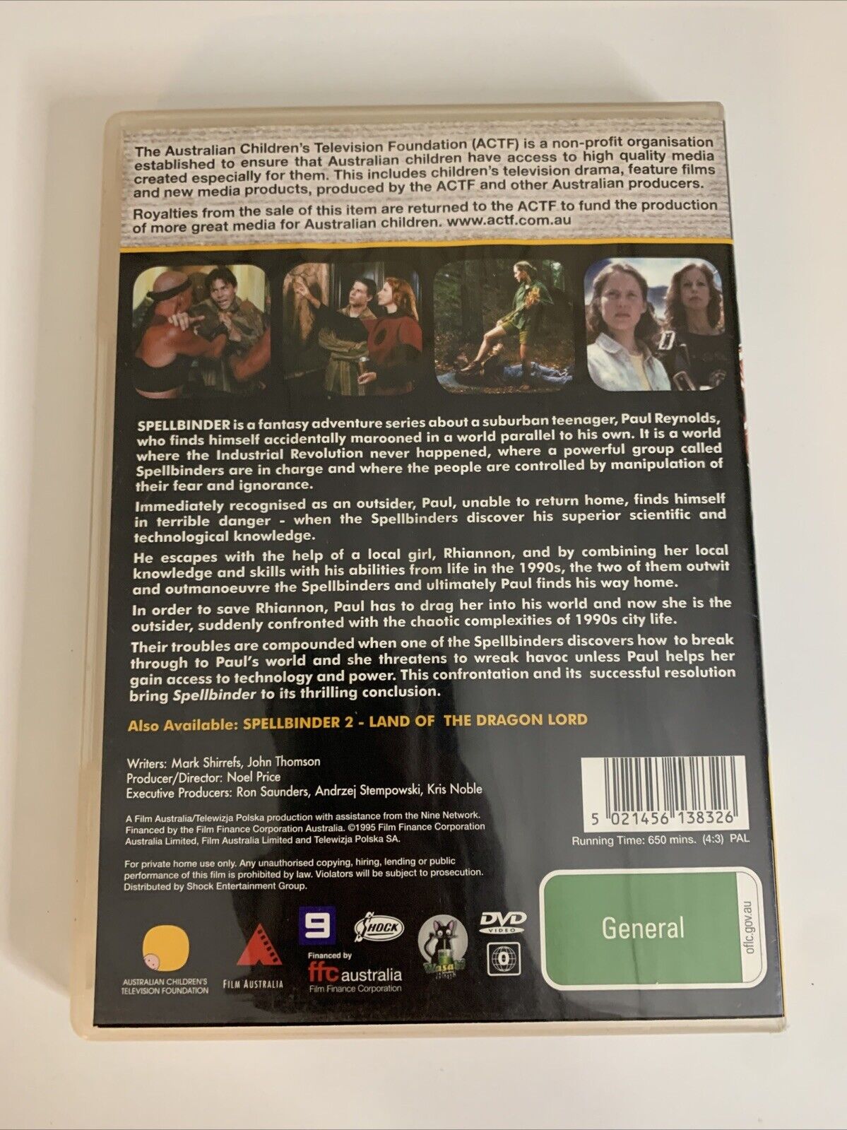 Spellbinder : Complete Series 1 (DVD, 1995, 4-Disc Set) All Regions