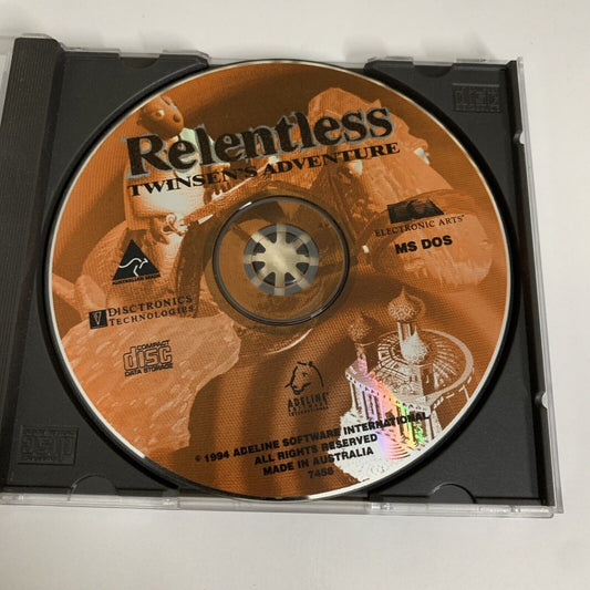 Relentless: Twinsen's Adventure  PC MS-DOS 1994 Retro Adventure Game *Disc only