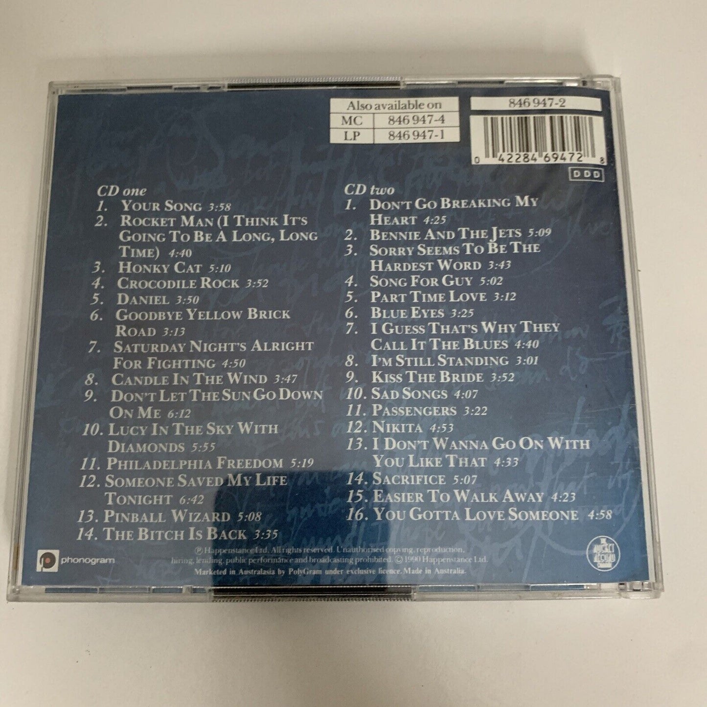 Very Best of Elton John by Elton John (CD, 1998. 2-Disc) Album