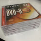 6x SONY DVD-R 4.7GB 120 Min DVD Blank Media NEW Sealed