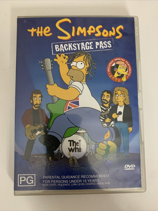 The Simpsons Backstage Pass (DVD, 2004) Animation Region 4