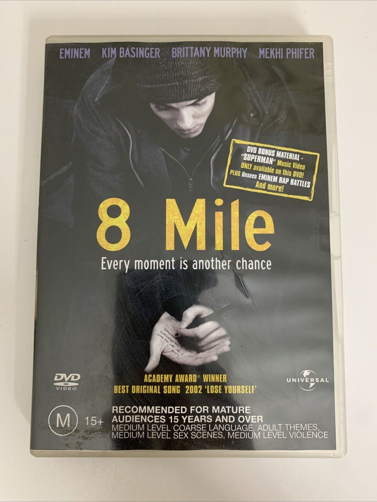 8 Mile (DVD, 2002) Kim Basinger, Eminem, Brittany Murphy Region 4 &2