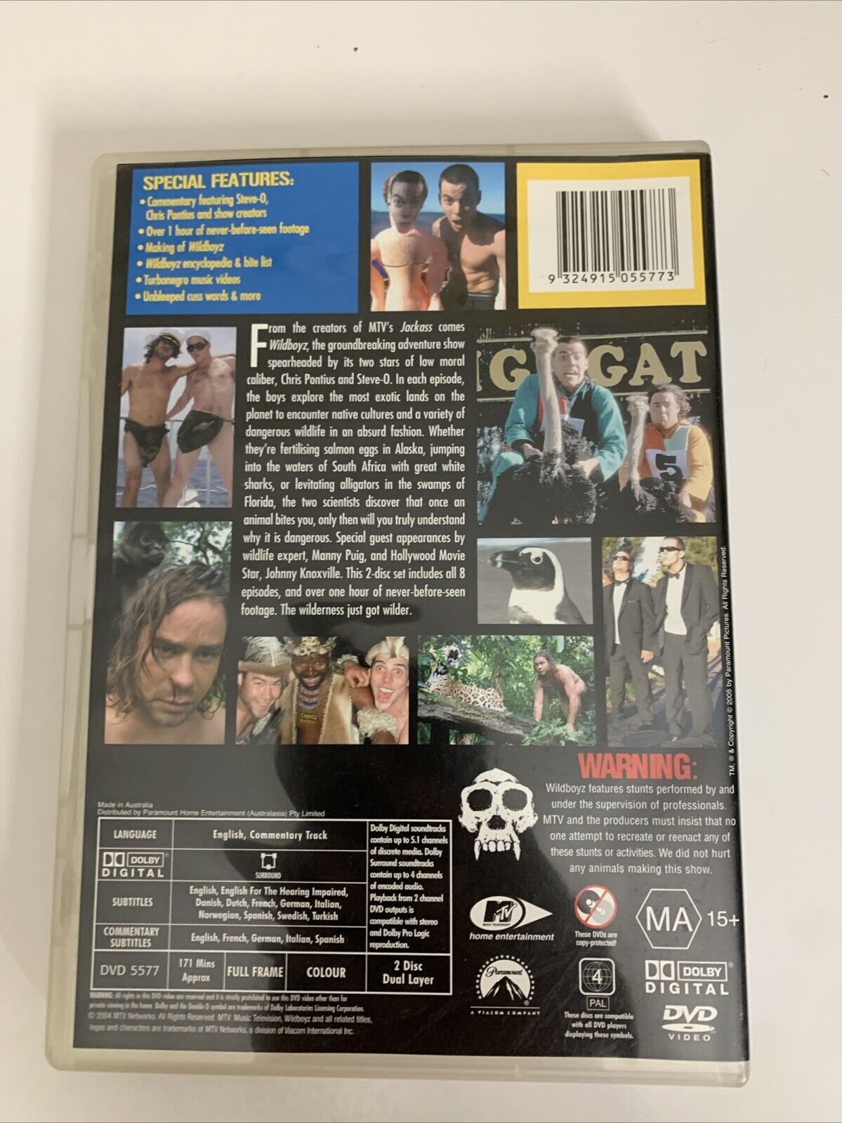 Wildboyz : The Complete First Season (DVD, 2003) Steve-O Region 4