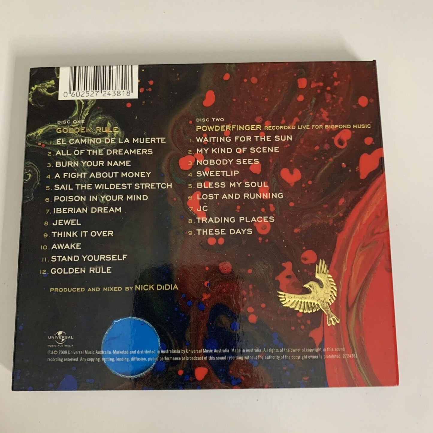 Golden Rule by Powderfinger Deluxe Edition (CD, 2009, 2-Disc Set)