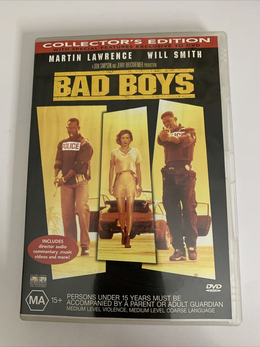 Bad Boys (DVD, 1995) Tea Leoni, Will Smith, Martin Lawrence Region 4