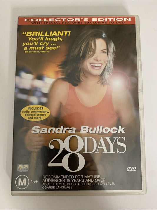 28 Days Collector's Edition (DVD, 2000) Sandra Bullock Region 4