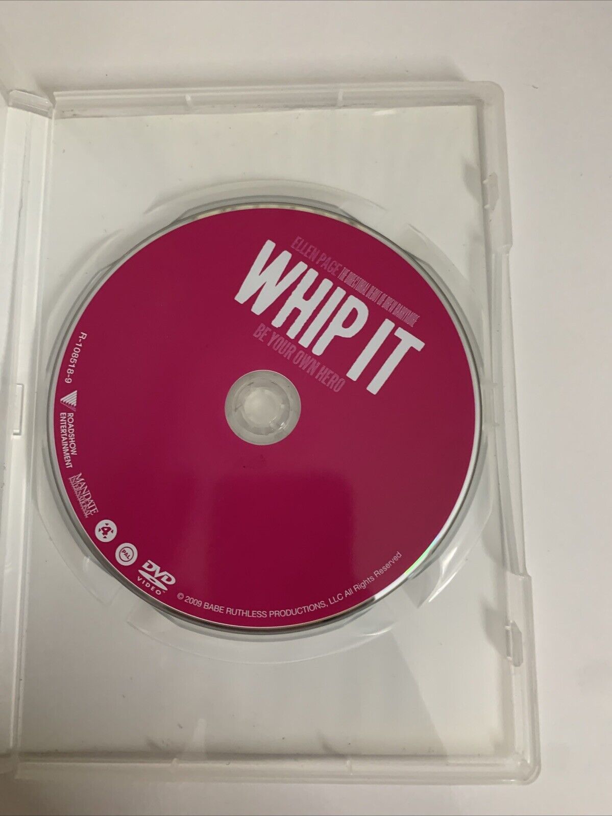 Whip It (DVD, 2009) Ellen Page, Drew Barrymore  Region 4
