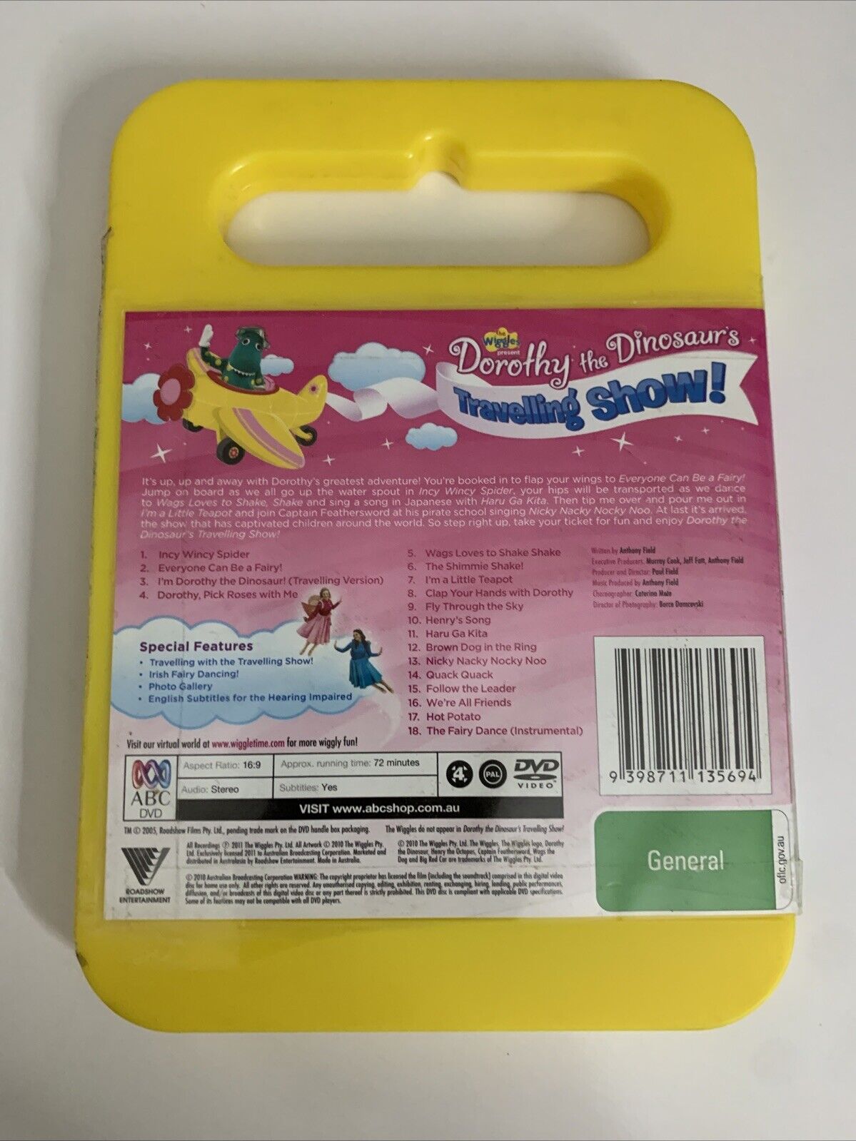 Dorothy the Dinosaur's Travelling Show (DVD, 2010) The Wiggles ABC Region 4