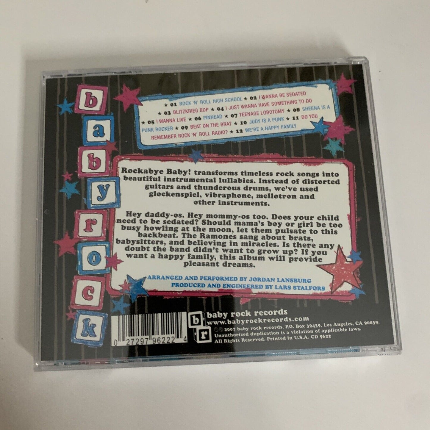 Rockabye Baby! Lullaby Renditions of the Ramones by Rockabye Baby! (CD, 2007)
