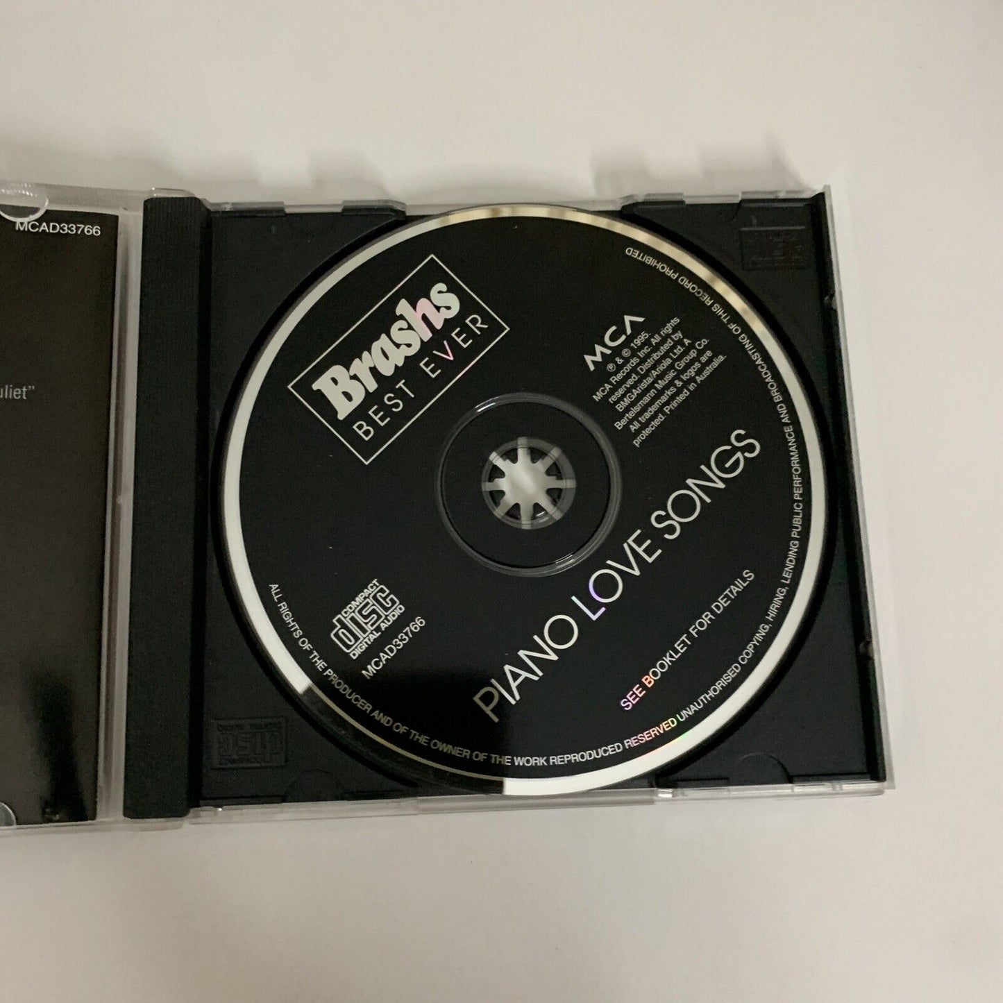 Brashs Best Ever Piano Love Songs (CD, 1995) Album