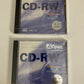 2x Aopen CD-RW Re-Writable 650 MB Blank Media NEW Sealed
