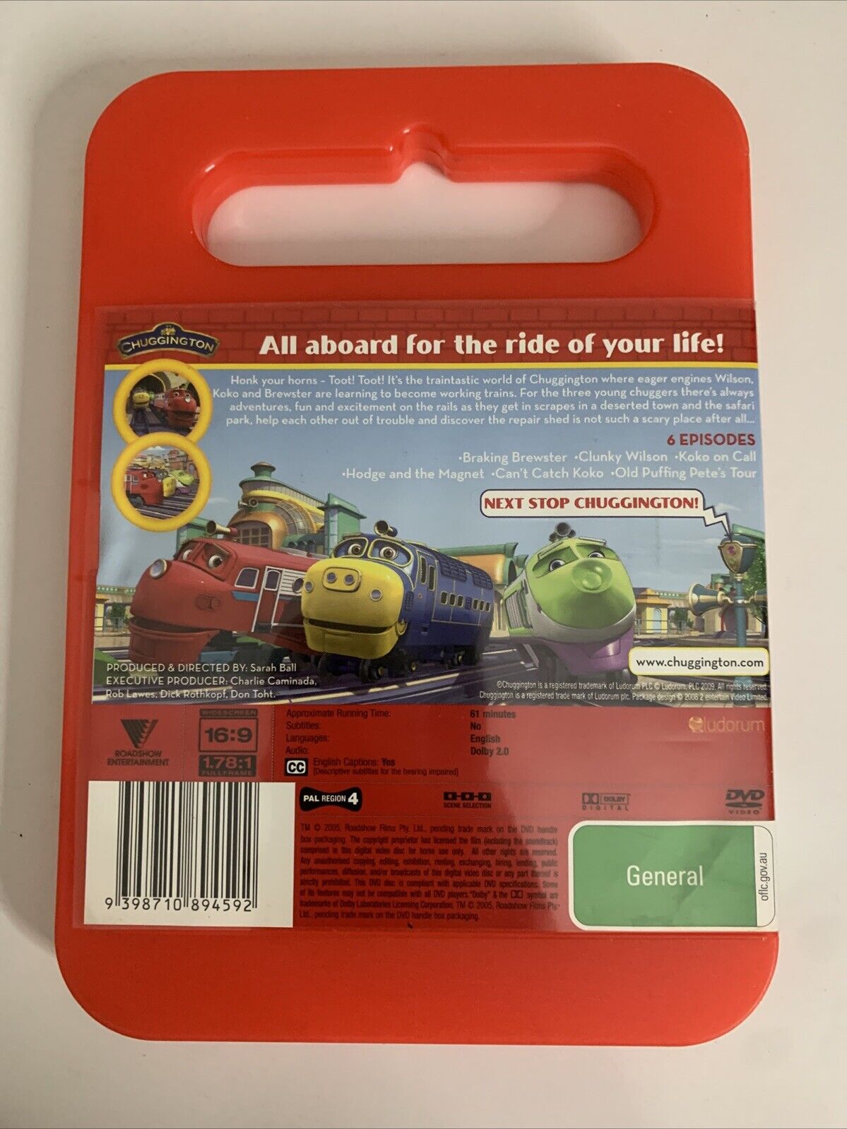 Chuggington Let's Ride the Rails (DVD, 2008) Animation Region 4