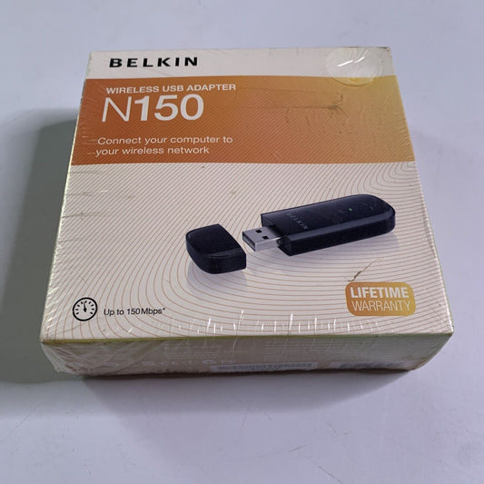 Belkin Wireless WiFi USB Adapter N150 NEW Sealed