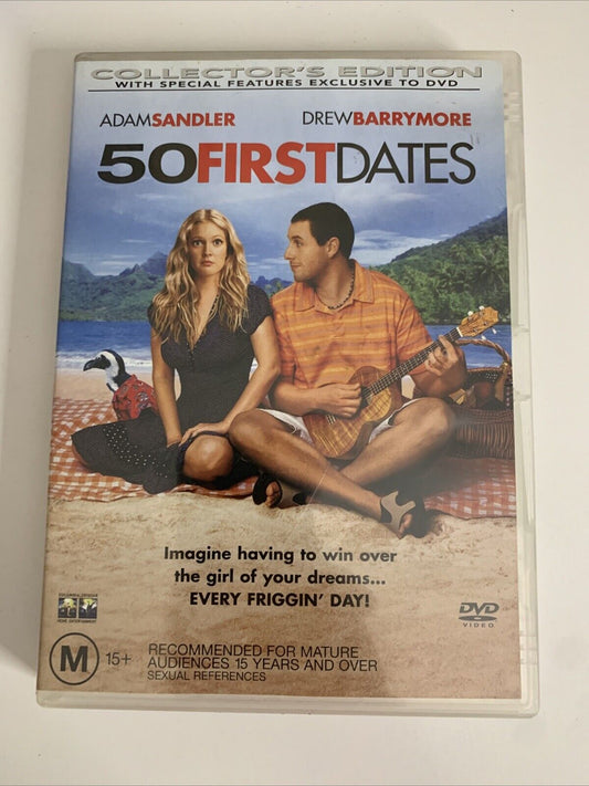 50 First Dates Collector's Edition (DVD, 2004) Adam Sandler, Drew Barrymore