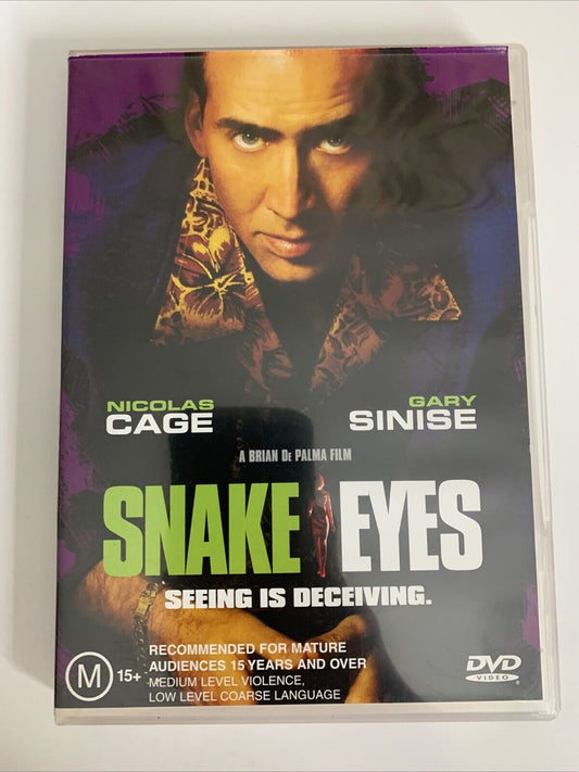 Snake Eyes (DVD, 1998) Nicolas Cage,  Gary Sinise  Region 4