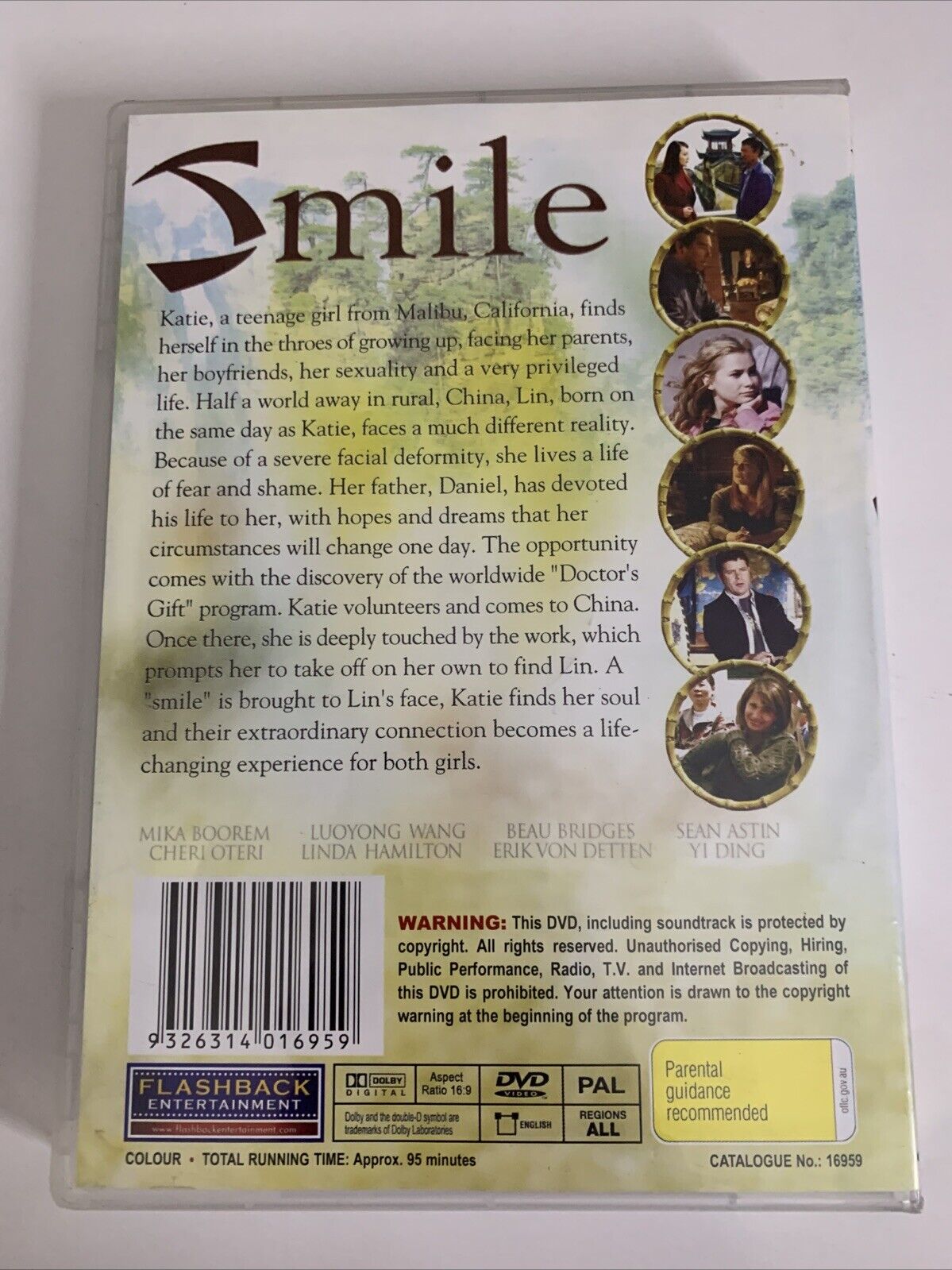 Smile (DVD, 2005) Mika Boorem, Luoyong Wang, Linda Hamilton, Beau Bridges