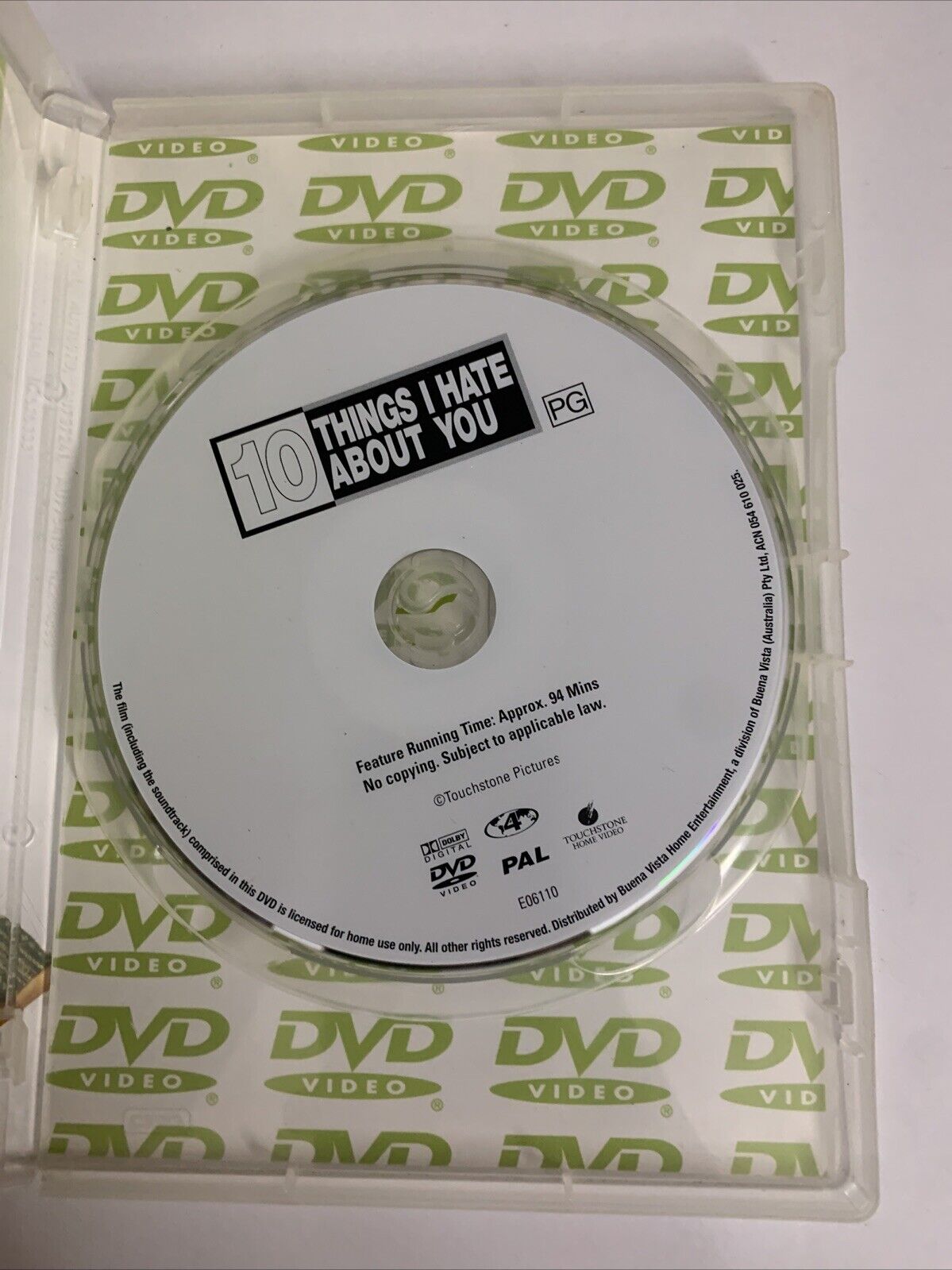 10 Things I Hate About You (DVD, 1999) Julia Stiles, Heath Ledger Region 4