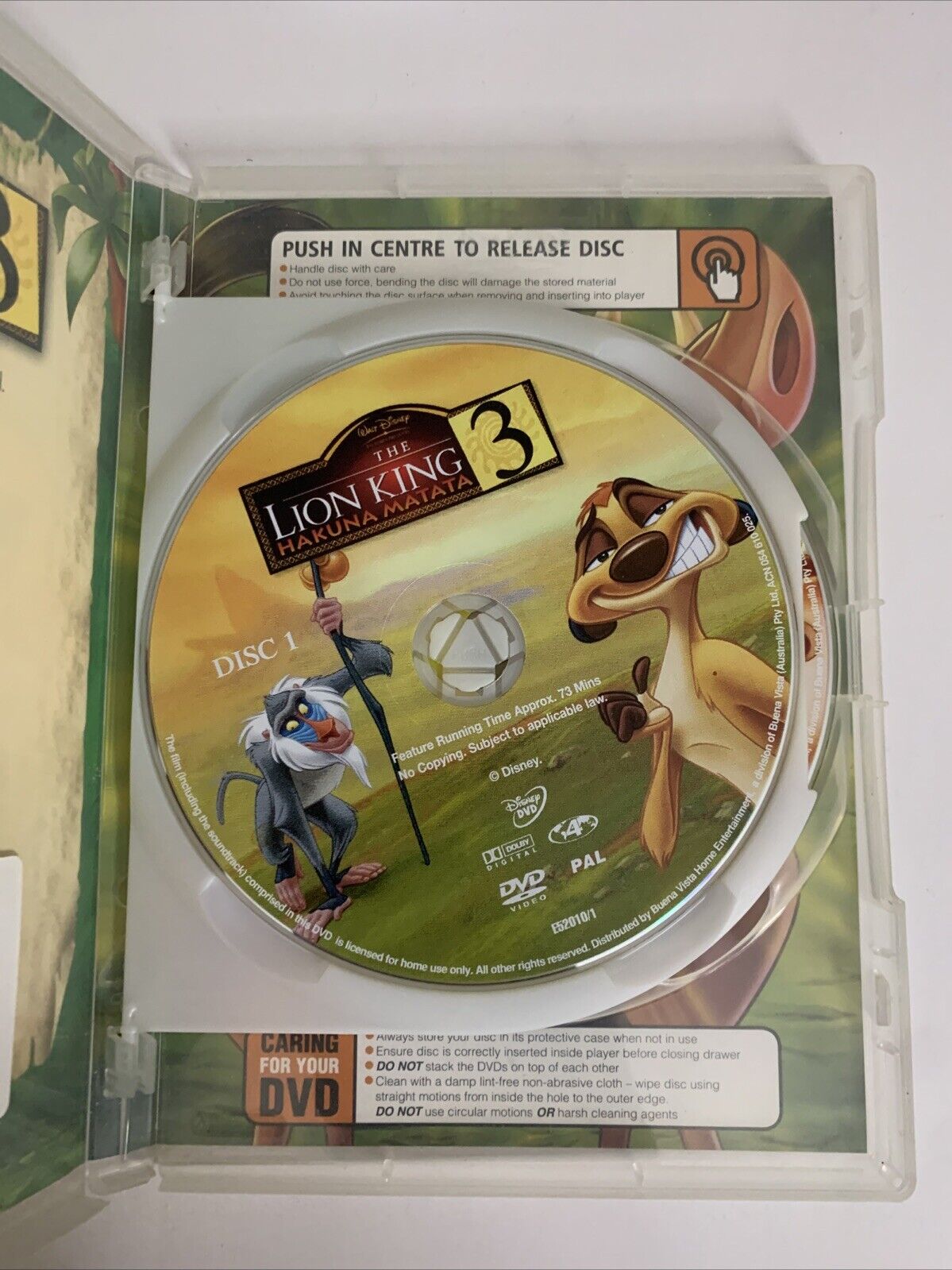 The Lion King 3 Hakuna Matata (DVD, 2004, 2-Disc)  Disney Animated Film Region 4