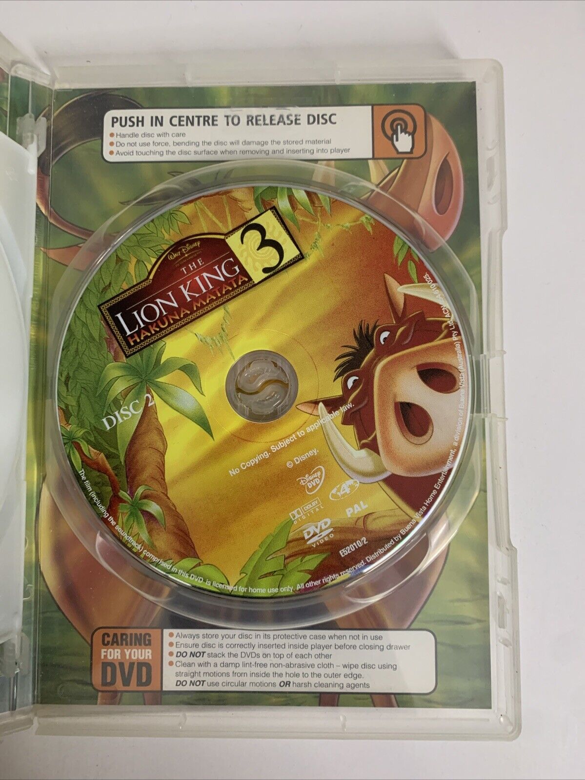 The Lion King 3 Hakuna Matata (DVD, 2004, 2-Disc)  Disney Animated Film Region 4