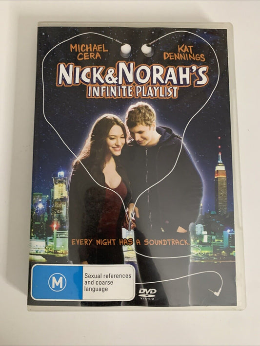 Nick & Norah's Infinite Playlist (DVD, 2008) Michael Cera, Kat Dennings  Region