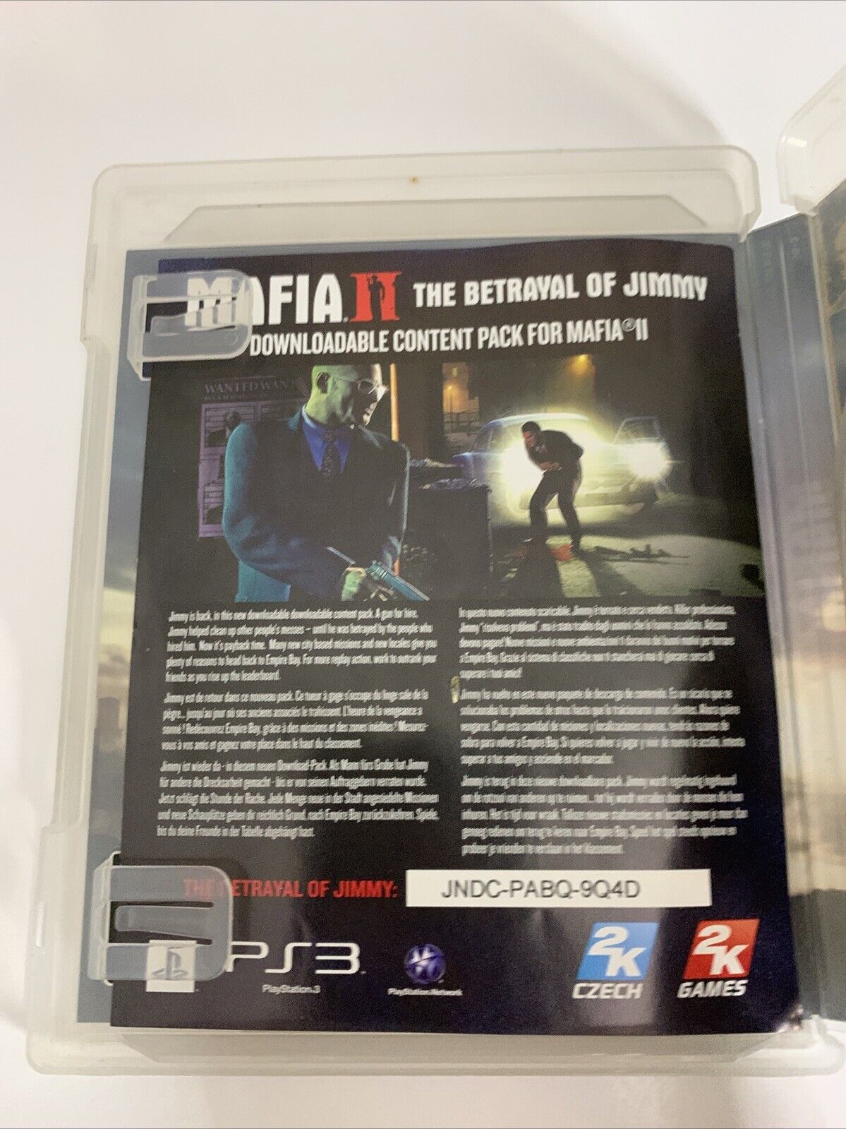 Mafia II  PS3 Sony PlayStation 3 2k Games