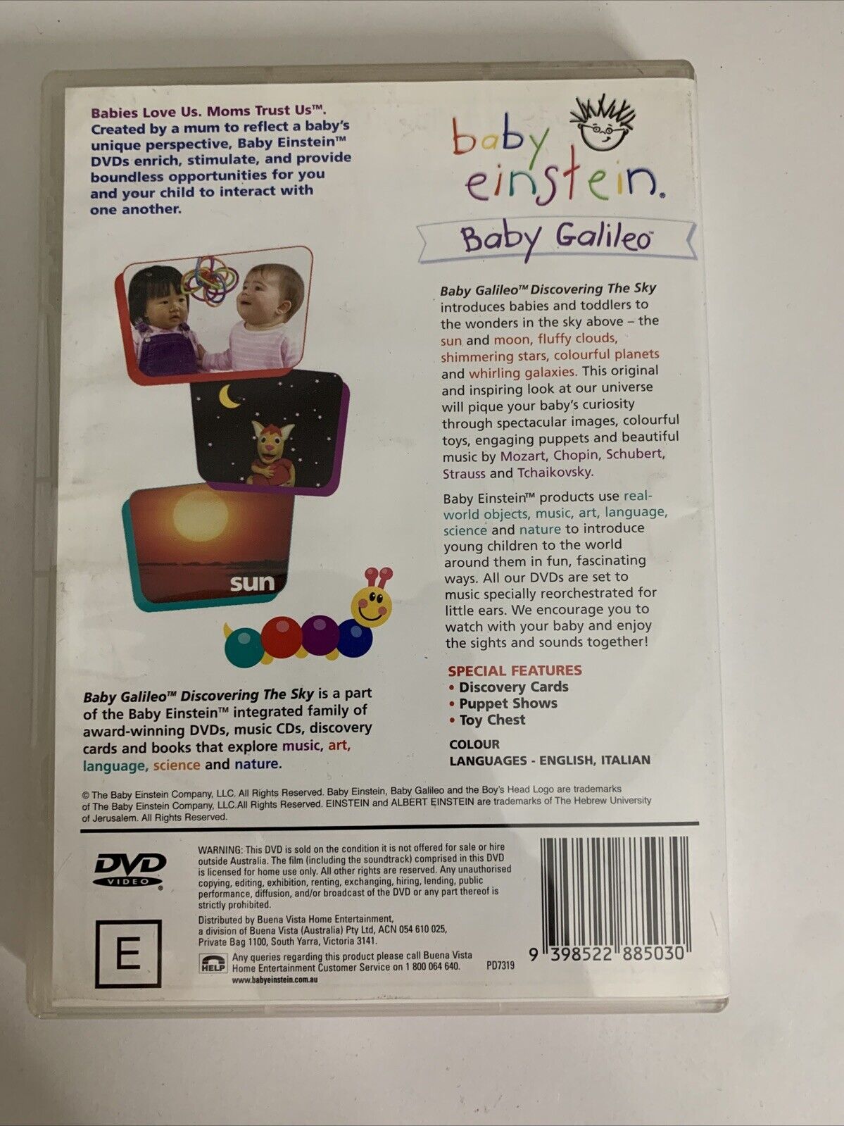 Baby Einstein Baby Galileo : Discovering the Sky (DVD, 2004) All Regions