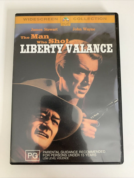 The Man Who Shot Liberty Valance (DVD, 1962) John Wayne Lee Marvin James Stewart