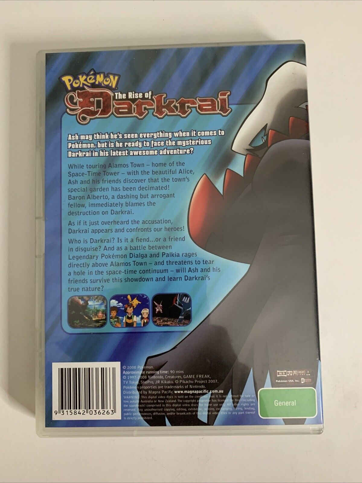 Pokemon The Rise of Darkrai (DVD, 2008) Animated Movie Region 4