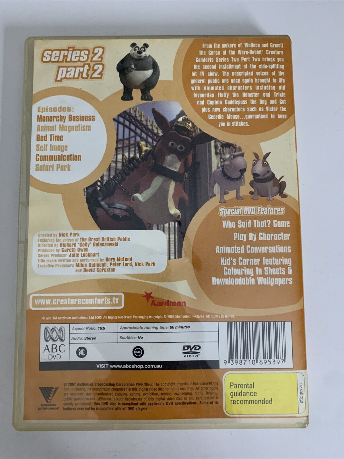 Creature Comforts : Series 2 Vol 2 (DVD, 2004) Region 4