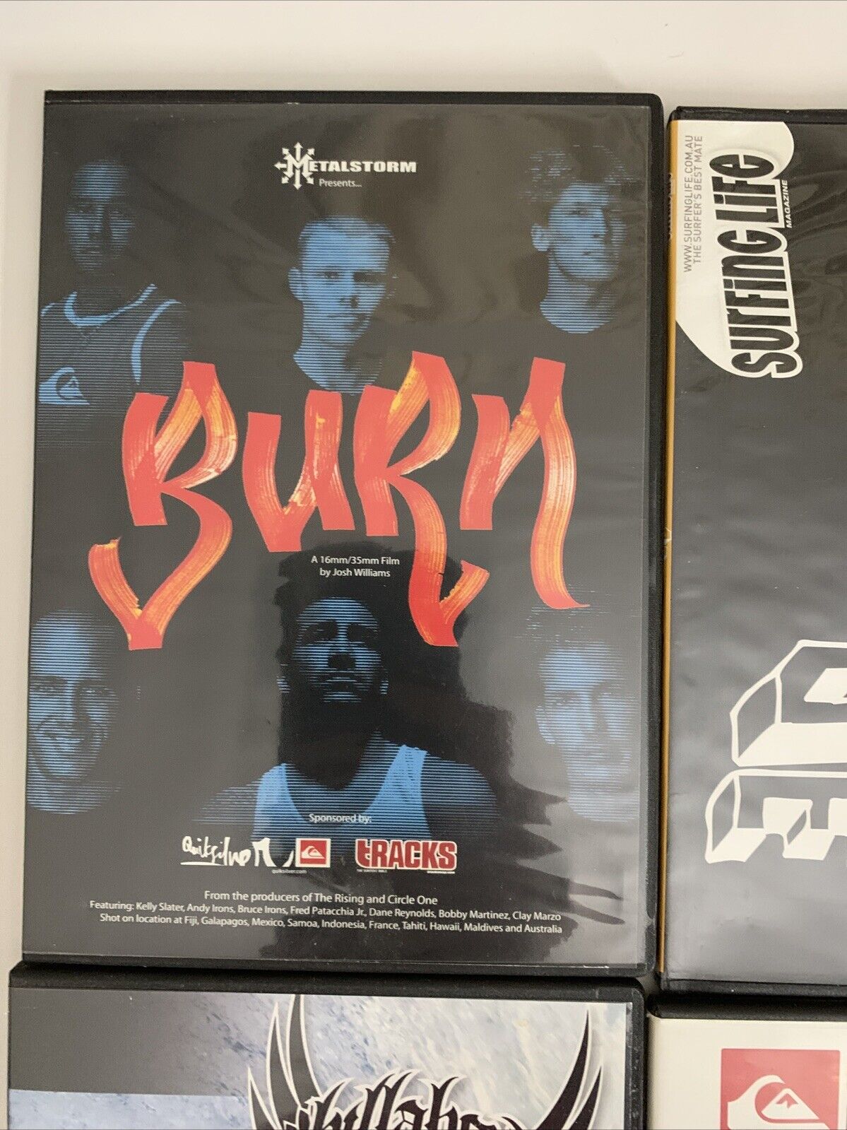 6x Surfing DVD Burn, 3D Destinations, Billabong World Championships, Somewhere