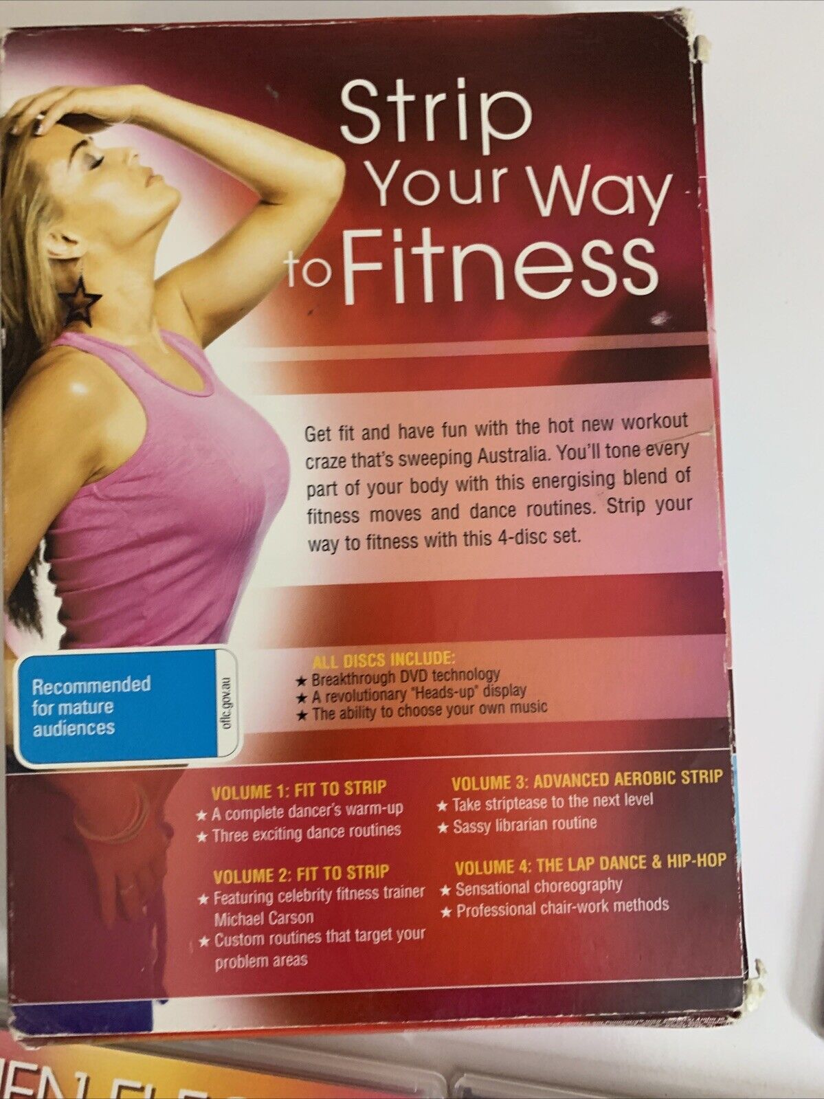 Carmen Electra FIT to Strip Boxset (DVD, 2004, 4-Disc Set) Region 4