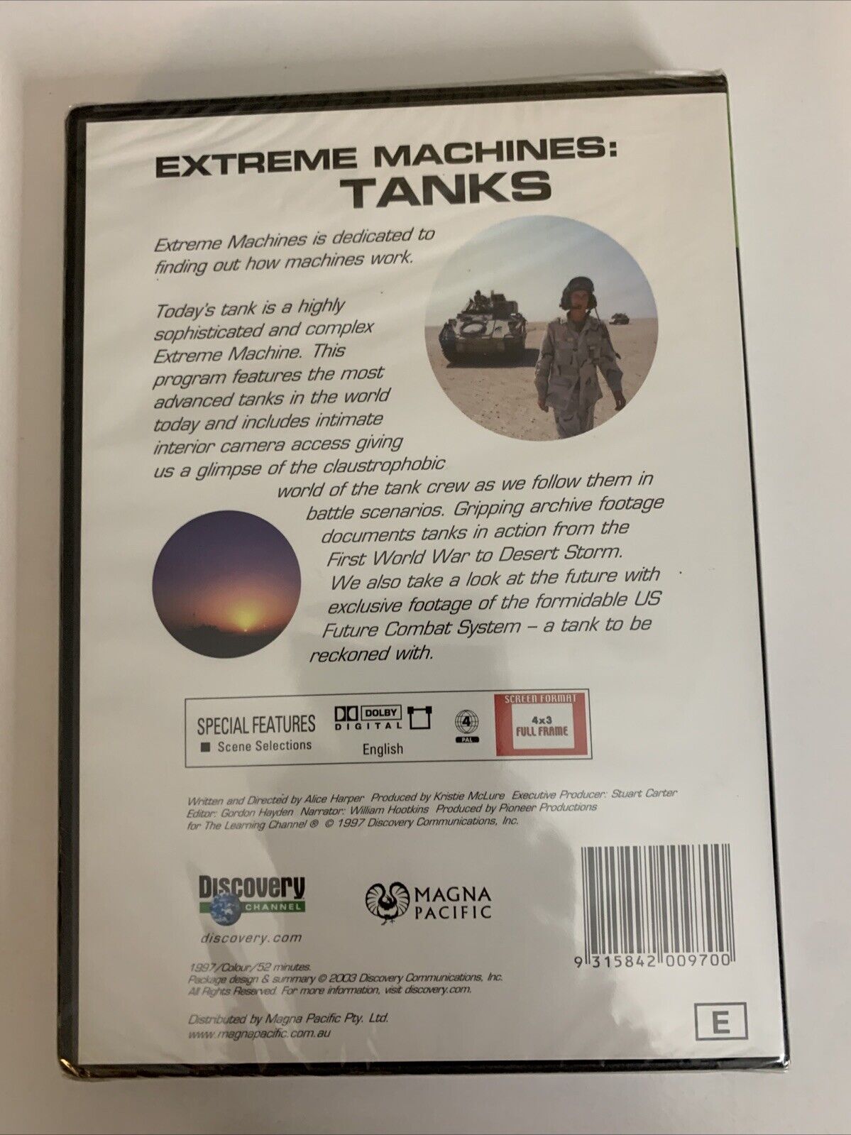 Extreme Machines Tanks (DVD, 2002) Discovery Channel Documentary Region 4 NEW
