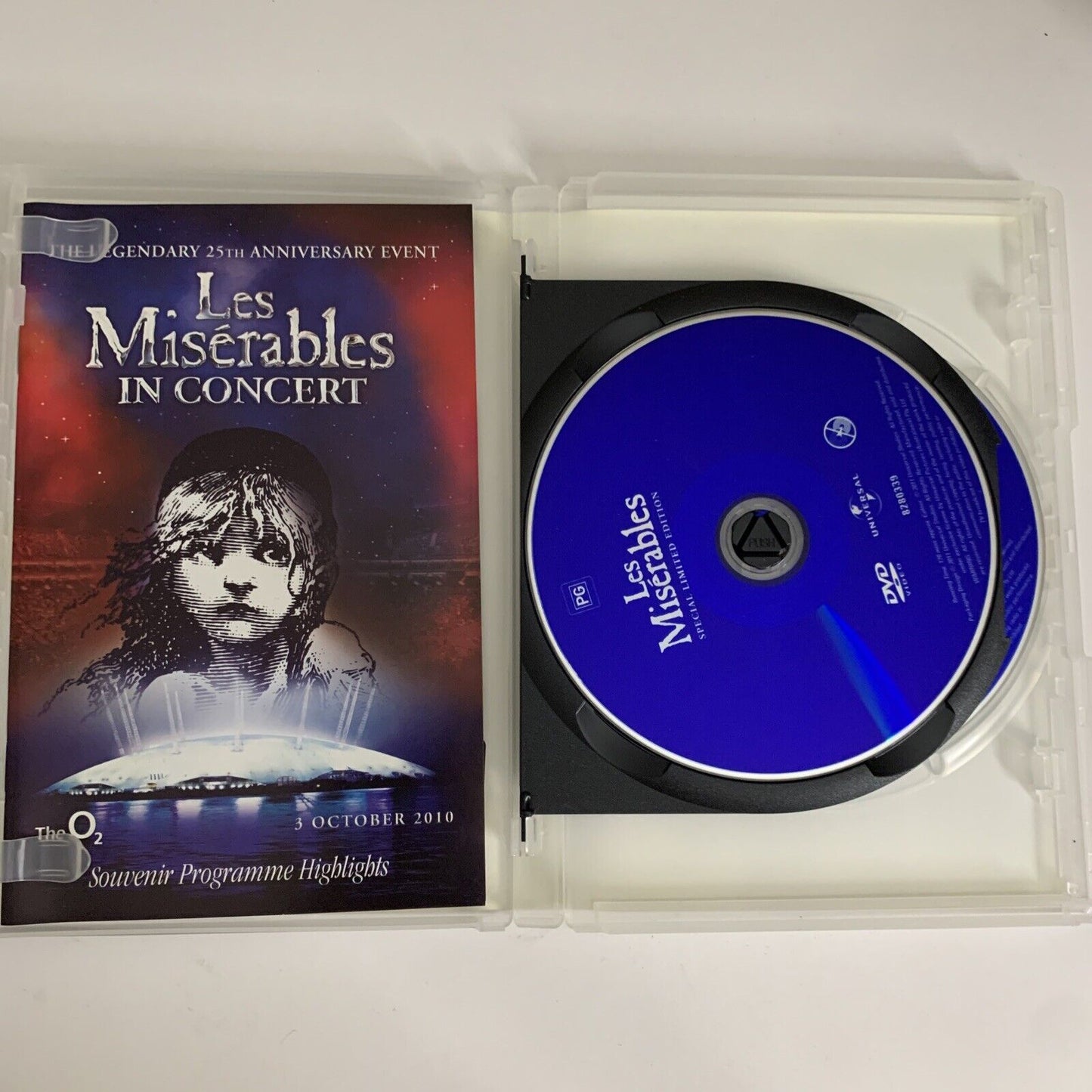 Les Miserables 25th Anniversary Special Edition (DVD, 2011) Region 4 &2