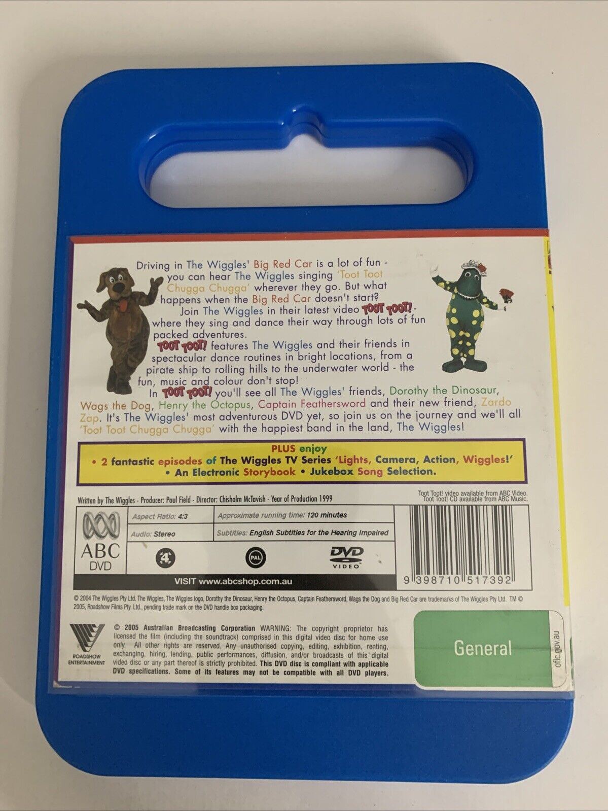The Wiggles Toot Toot! (DVD, 1999) Region 4