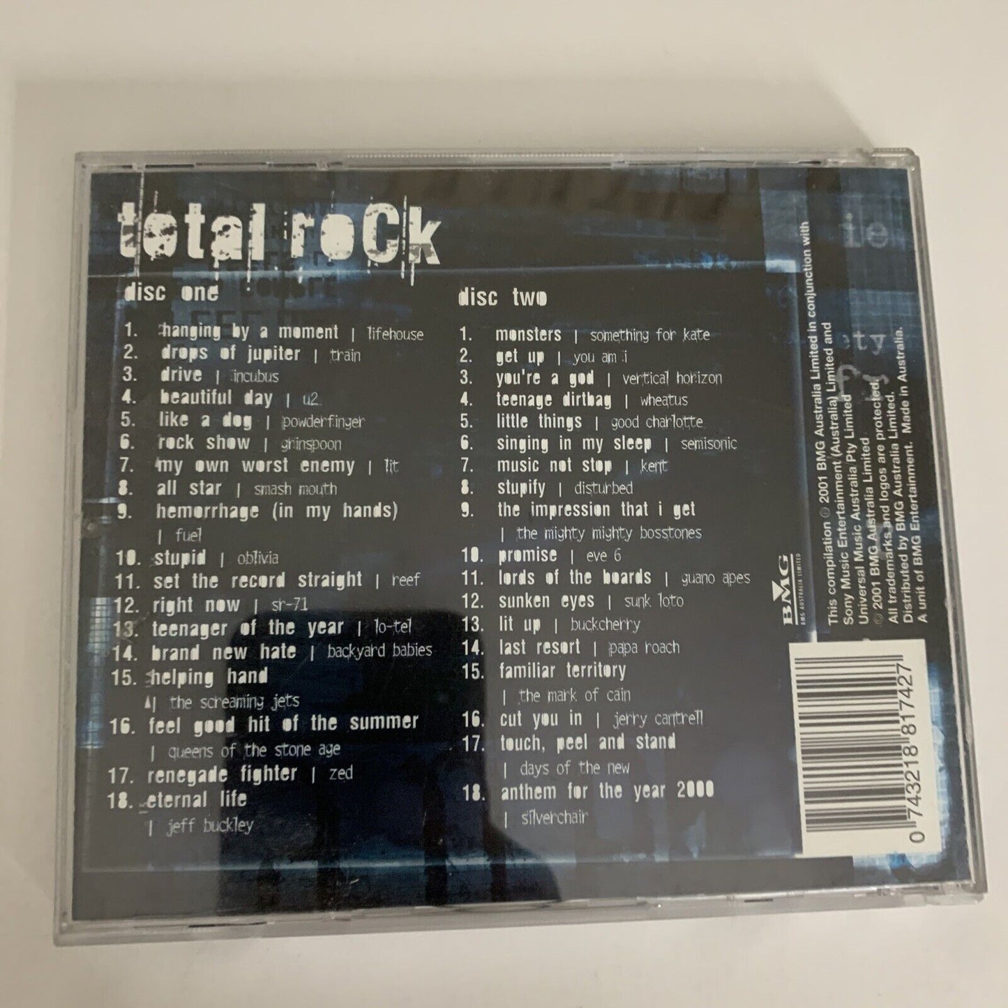 Total Rock by Various Artists (CD, 2001, 2-Disc Set)