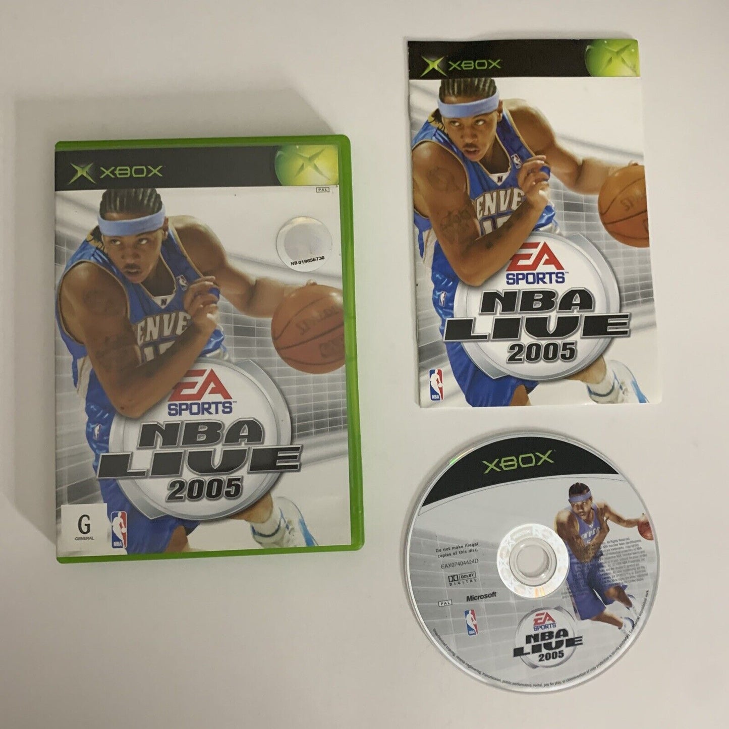 NBA Live 2005 Microsoft XBOX Original PAL Basketball Game Complete