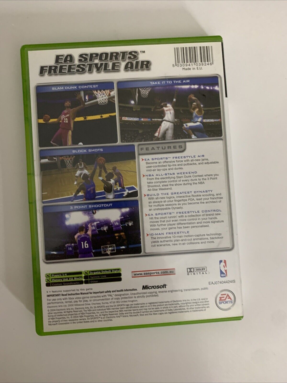 NBA Live 2005 Microsoft XBOX Original PAL Basketball Game Complete