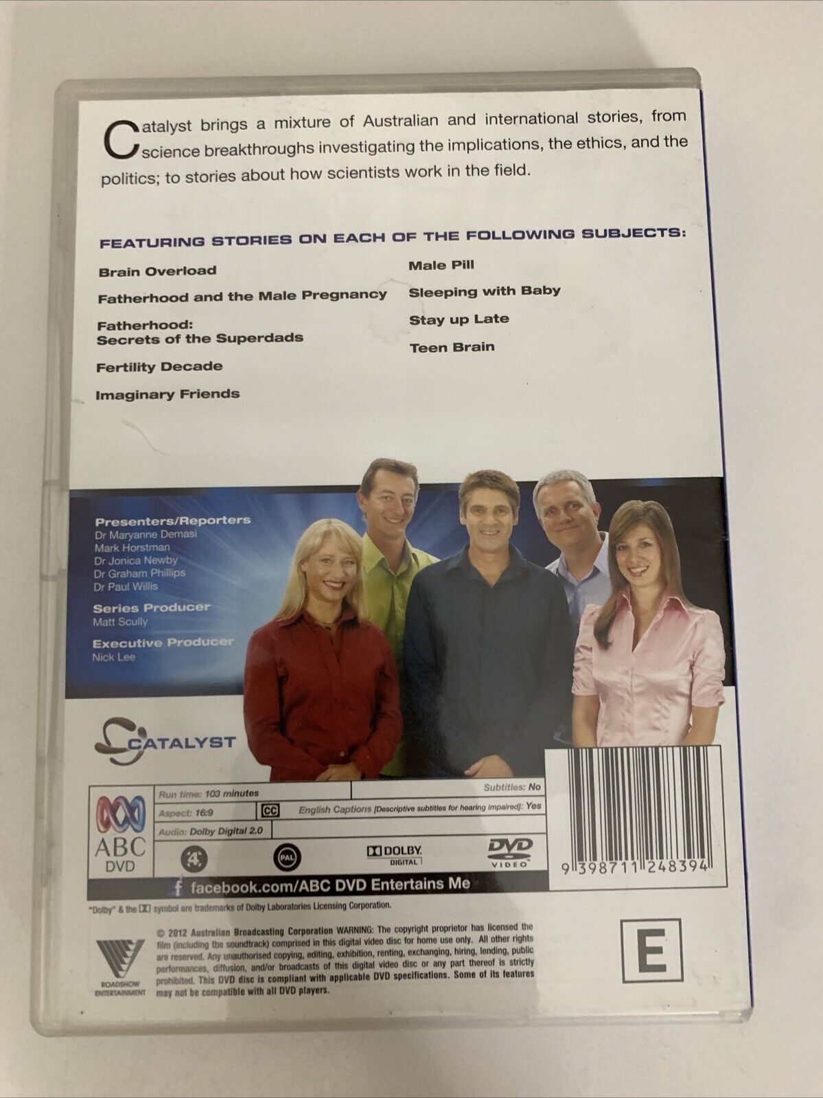 Catalyst The Parent Issue (DVD,2011) ABC Parenting, Pregnancy, Fertility Region4