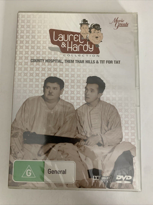 County Hospital / Them Thar Hills / Titi For Tat (DVD,1932) Laurel and Hardy NEW