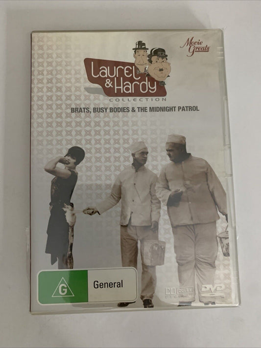 Brats / Busy Bodies / The Midnight Patrol (DVD, 1930) Laurel and Hardy  NEW