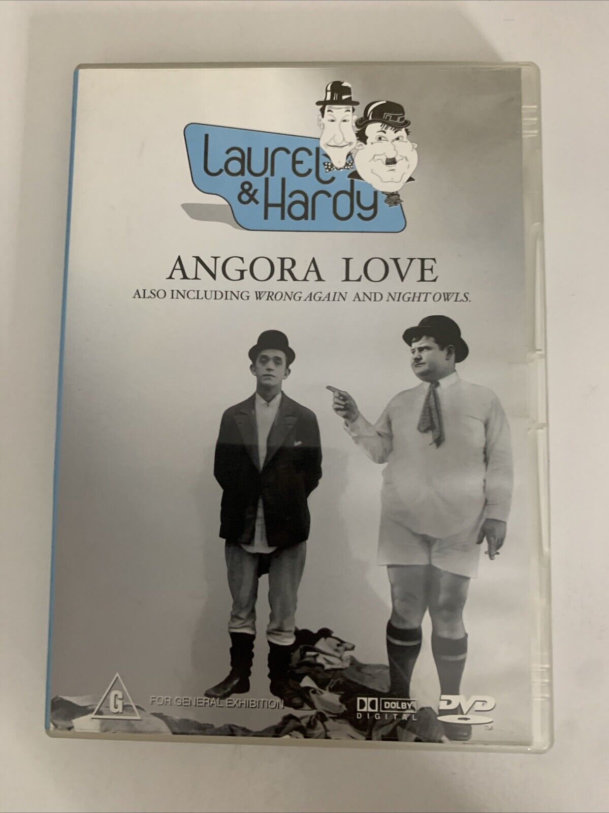 Angora Love / Wrong Again / Night Owls  (DVD, 1929) Laurel and Hardy Region 4