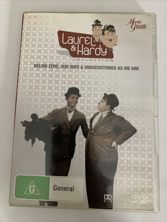 Below Zero / Our Wife / Unaccustomed As We Are (DVD, 1930) Laurel & Hardy