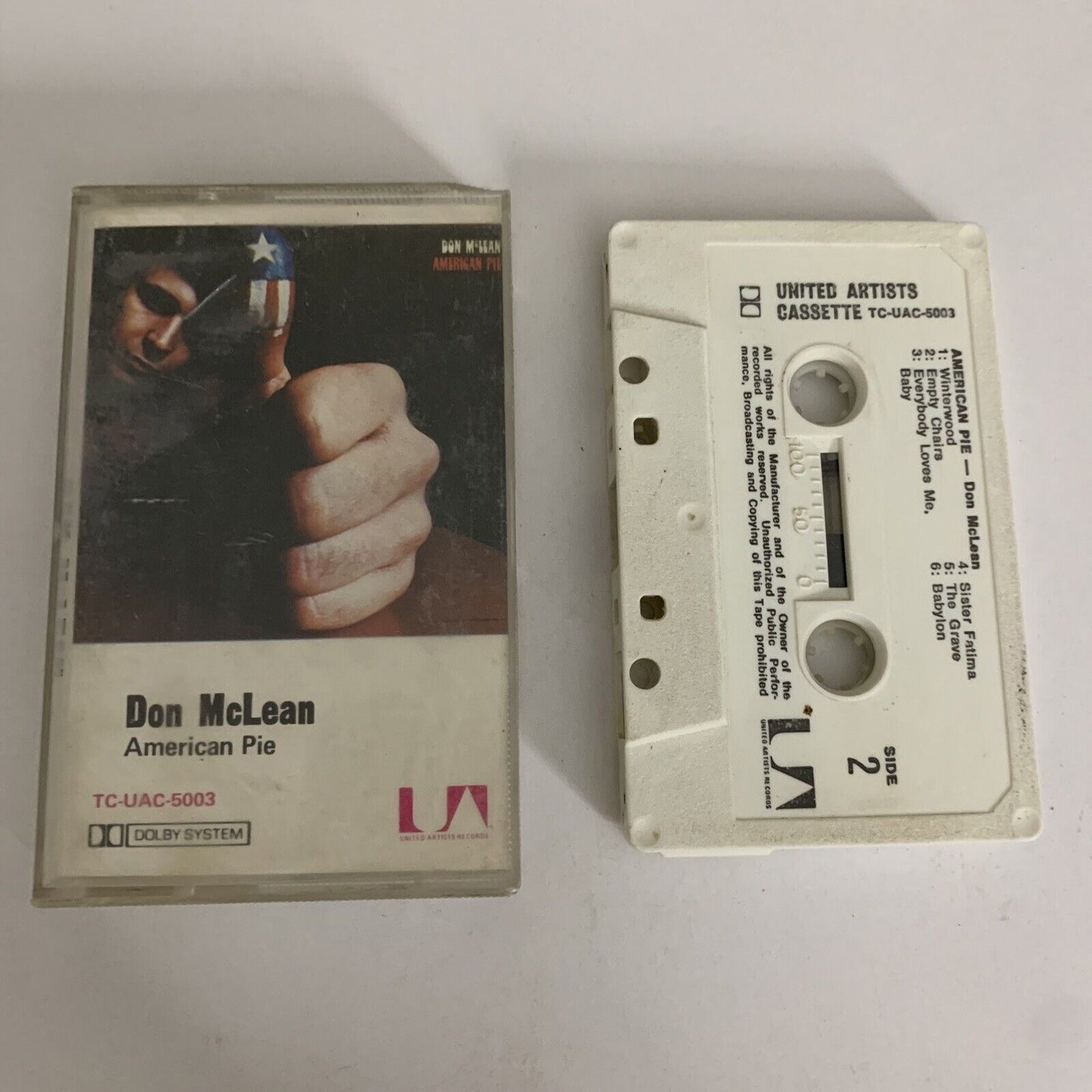 American Pie by Don McLean 1980 Music Cassette Album TC-UAC-5003