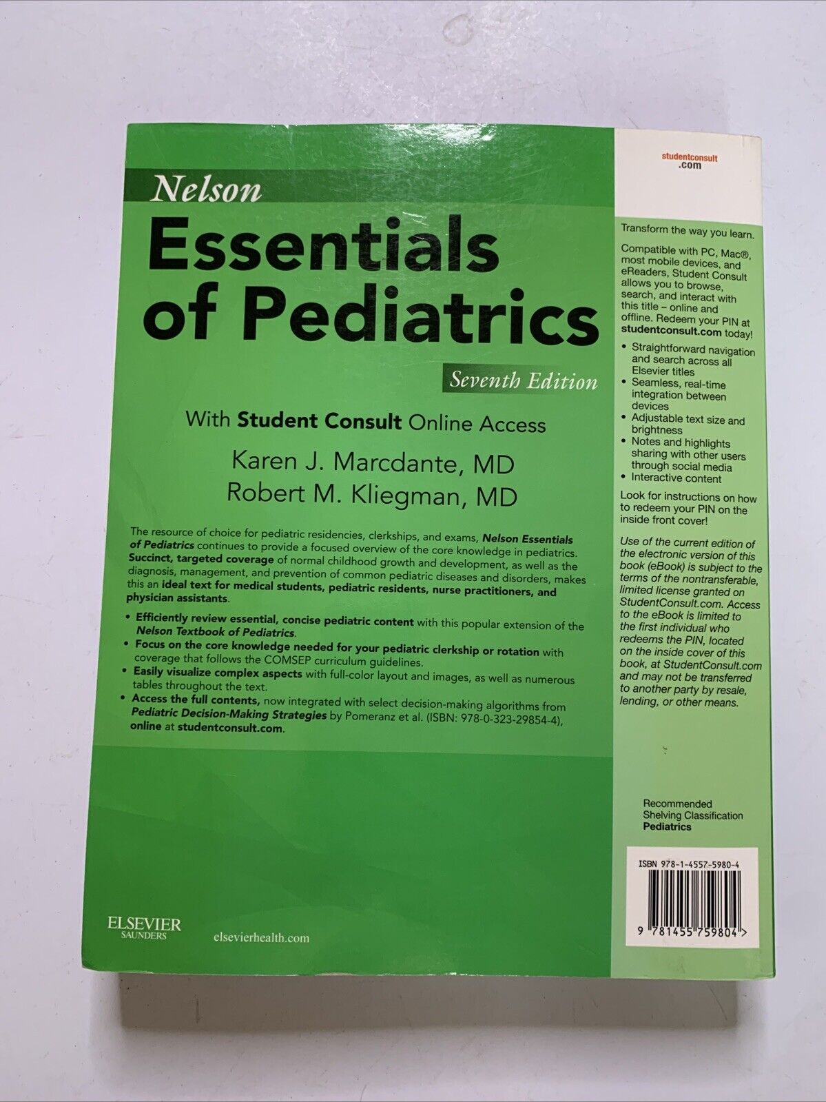 Nelson Essentials of Pediatrics: With Student Consult Online Access 7th Edition