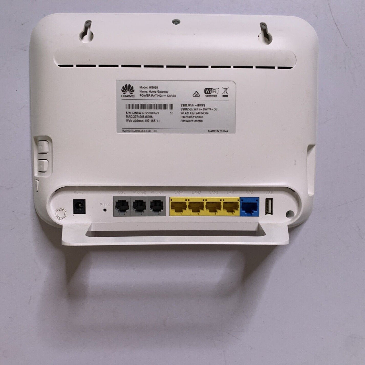 Huawei Home Gateway HG659 WiFi Wireless Router VoIP NBN Compatible ...
