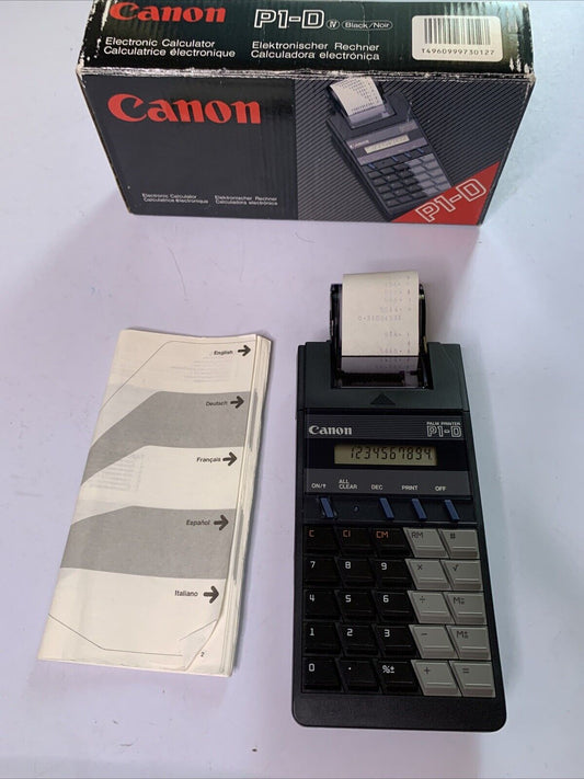 Canon Electronic Calculator Printer with Roll P1-D