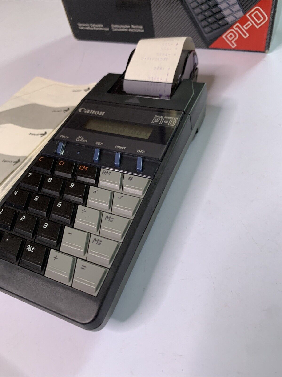 Canon Electronic Calculator Printer with Roll P1-D