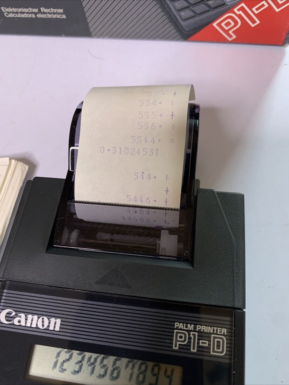 Canon Electronic Calculator Printer with Roll P1-D