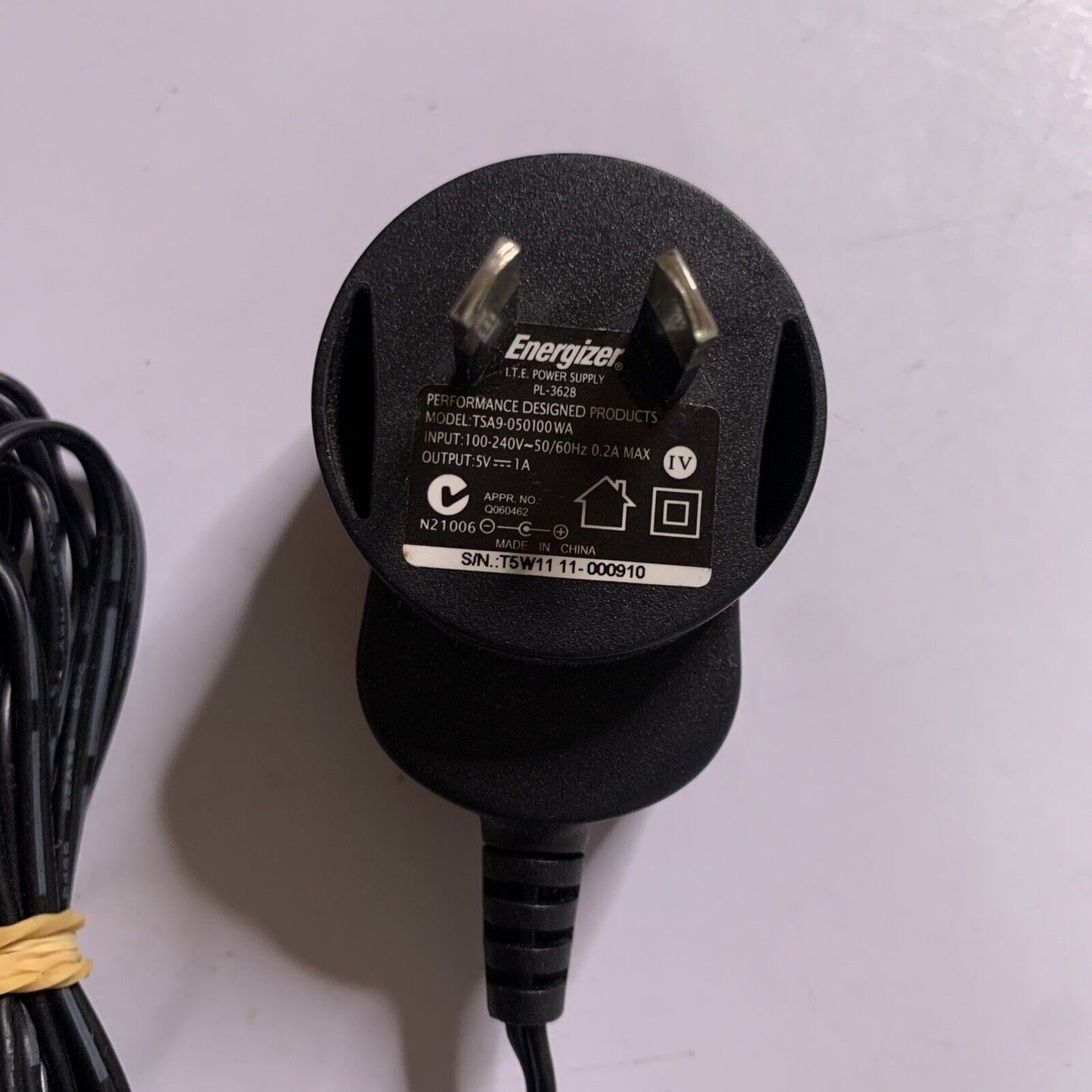 Energizer AC Adapter TSA9-050100WA Power Supply 5V 1A